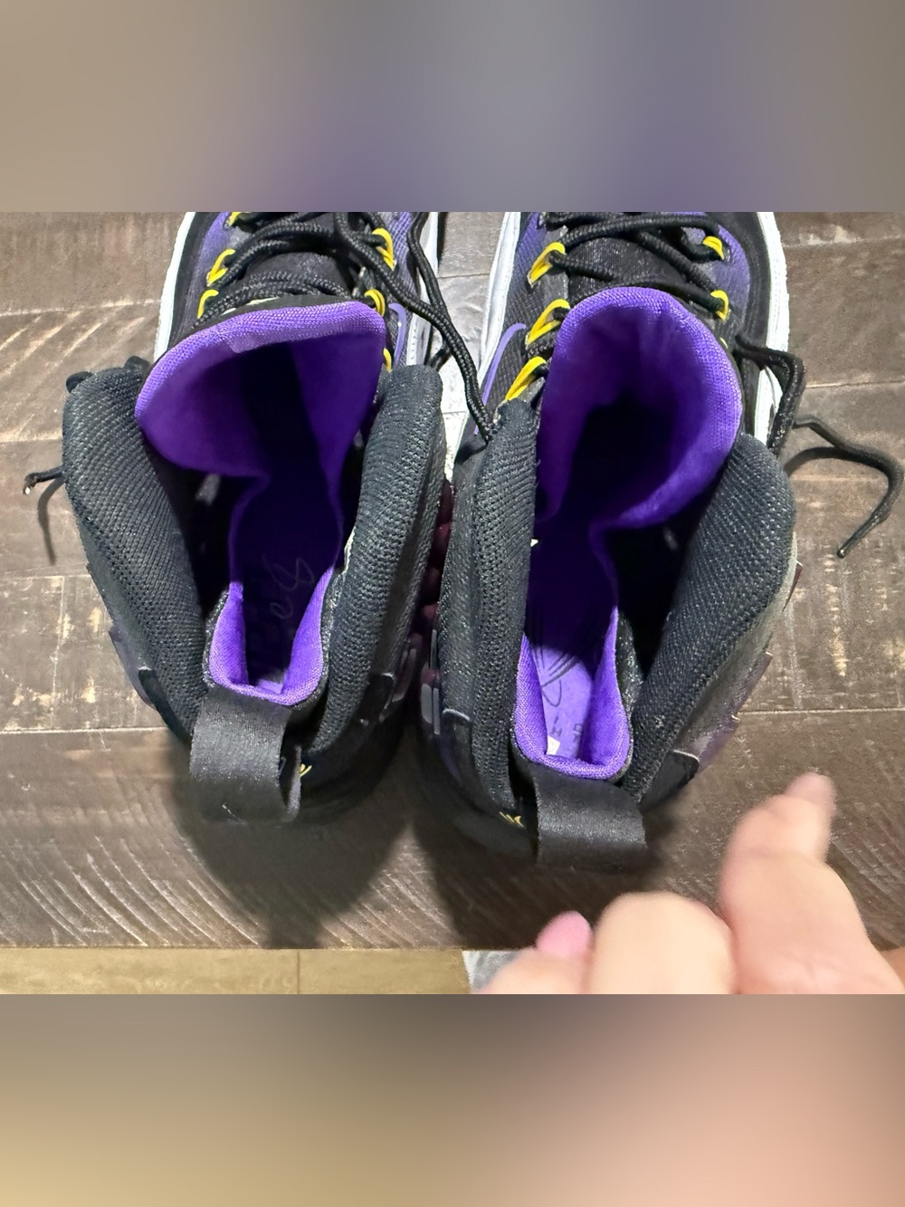 Nike Sonic Flight Venom Gary Payton Black Purple GP20 Men’s US 11 Sneakers Shoes - Picture 12 of 14